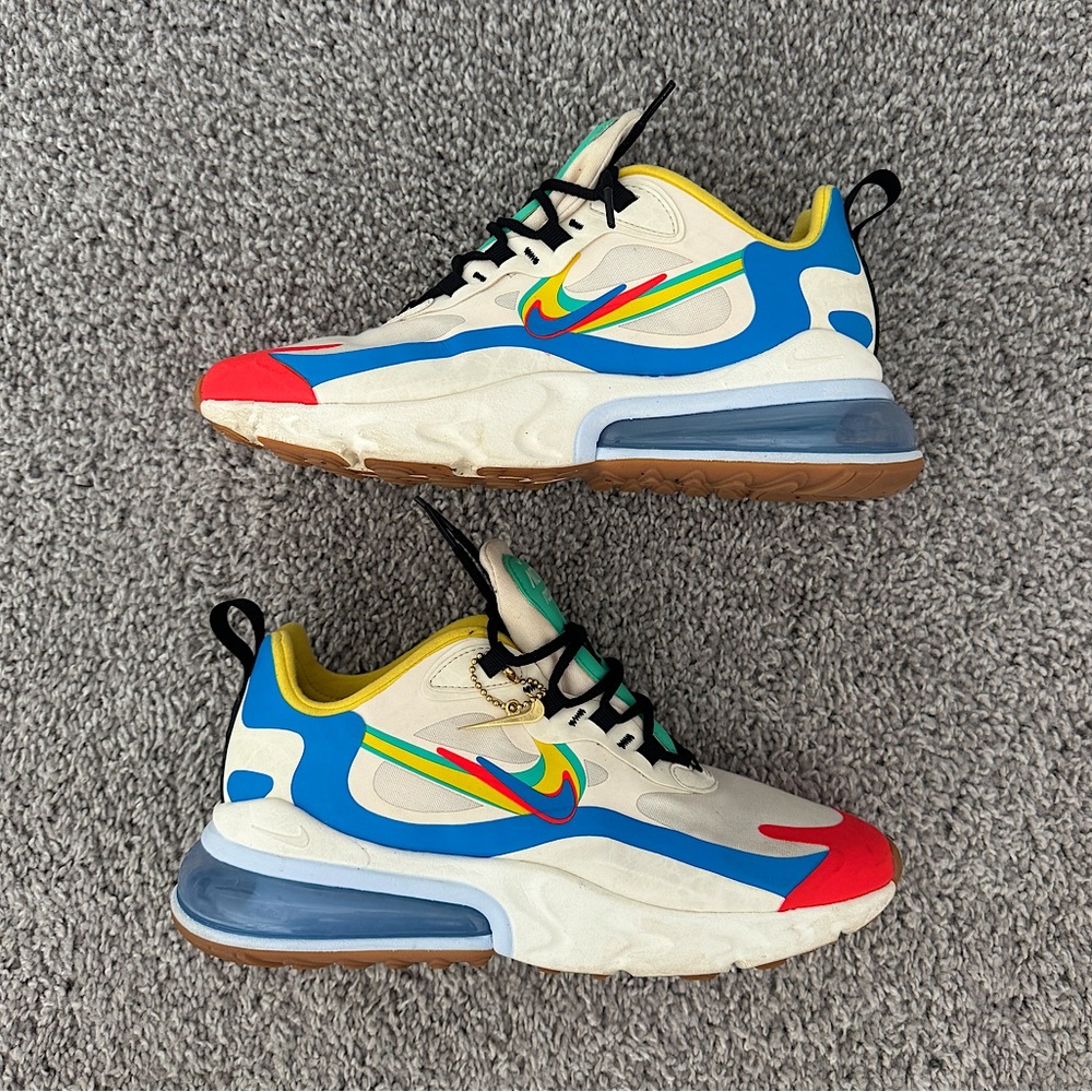 Nike React Presto Multicolor in Black/ University Red, size 7Y